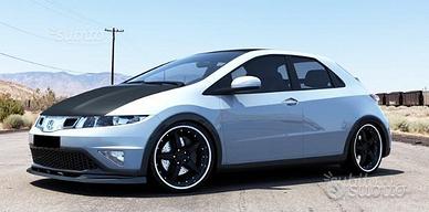 Lama spoiler paraurti anteriore honda civic mk8 09