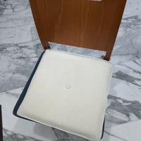 4 sedie Calligaris legno e stoffa perfette 
