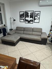 Divano letto con penisola