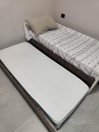 Letto singolo cameretta con doppio materasso