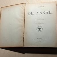 Gli annali. Tacito, ed. Treves 1927