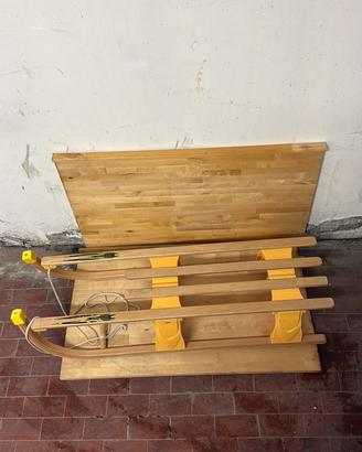 Slittino in legno modello "Davos"