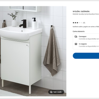 Mobiletto Bagno IKEA Completo con accessori