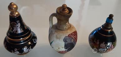 3 boccette di profumo (vuote) - misura 6 - 7 cm