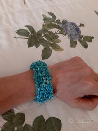 Bracciale  con pietra turchese 