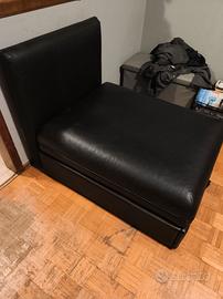 poltrona pouff letto singolo a doghe