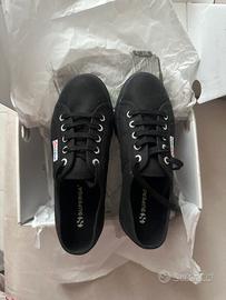 Scarpe Superga nere total black n.38