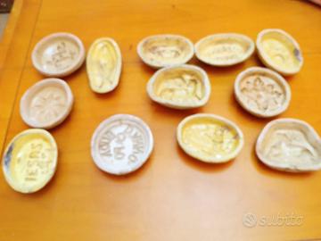 Raro Lotto 12 Forme Antiche in Ceramica