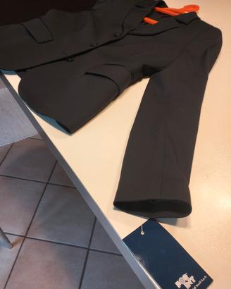 completo donna tailleur blu notte con gonna nuovo