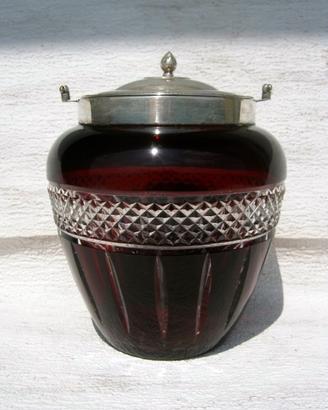 Vaso cristallo e argento