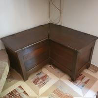 cassapanca ad angolo in legno