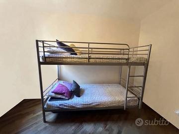 Letto a castello 1 piazza con materassi