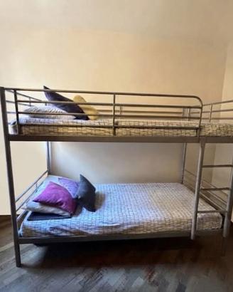 Letto a castello 1 piazza con materassi
