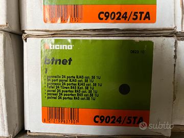 bticino C9024/5TA pannello permutazione Rj45