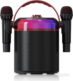 Acquista Mini altoparlante Bluetooth Karaoke con microfono Canto Karaoke  Mini audio portatile Bluetooth senza fili