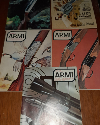 5 riviste Diana Armi anni 77