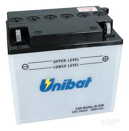 batteria unibat C60-N24AL-B 12 V 28 AH