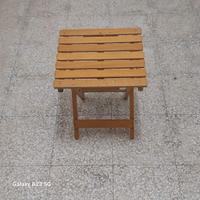 Sgabello Pescatore in Legno pieghevole