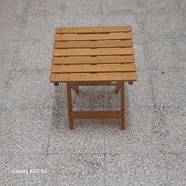 Sgabello Pescatore in Legno pieghevole