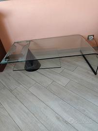 tavolino in cristallo 