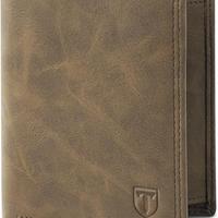 TENBST Portafoglio Uomo RFID Blocking Pelle