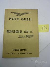 MOTOGUZZI MOTOLEGGERA 65 CC ISTRUZIONI USO E MANUT