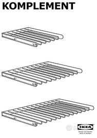 Portapantaloni Komplement Ikea Pax 100x58 cm