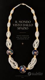 Collana vetro Veneziano vintage mondi anni 50 60
