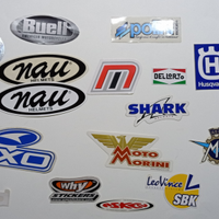 Adesivi vintage per moto e sport