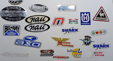 Adesivi vintage per moto e sport