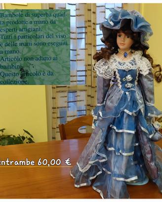 Bambole da collezione in ceramica 