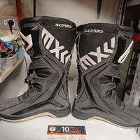 stivali  acerbis x team neri e bianchi 