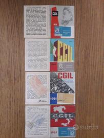 Tessere sindacali CGIL anni 50/60