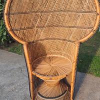 poltrona vimini vintage