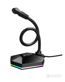 MICROFONO E SUPPORTO ELASTICO 