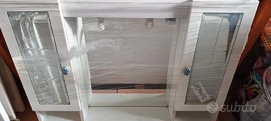 Specchiera bagno 2 ante bianca