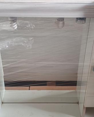 Specchiera bagno 2 ante bianca