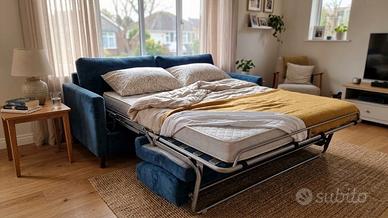 Divano letto 3 posti usato ( ora è senza materasso