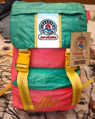 zaino scuola Invicta vintage jolly "fluo"