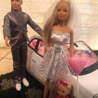Sposi Barbie -Ken con 500 cabrio