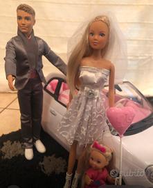 Sposi Barbie -Ken con 500 cabrio