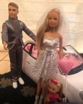 Sposi Barbie -Ken con 500 cabrio