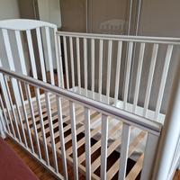 letto bambino PALI bianco completo di materasso 