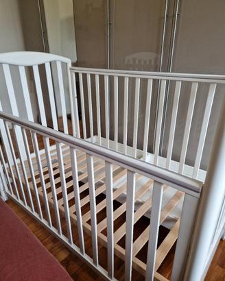 letto bambino PALI bianco completo di materasso 