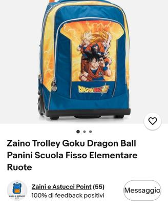 zaino di dragon ball nuovo