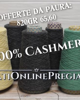 Filati in rocca in 100% Cachemire