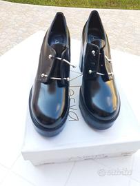 Alesya Scarpe donna stringate nere nr. 38 pelle