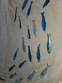 pesci in ceramica decorati a mano, bomboniere