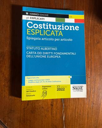 Costituzione Esplicata Simone – Edizione 2022