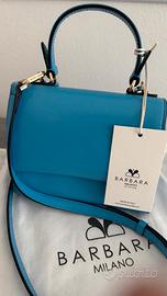 Borsetta azzurra in pelle